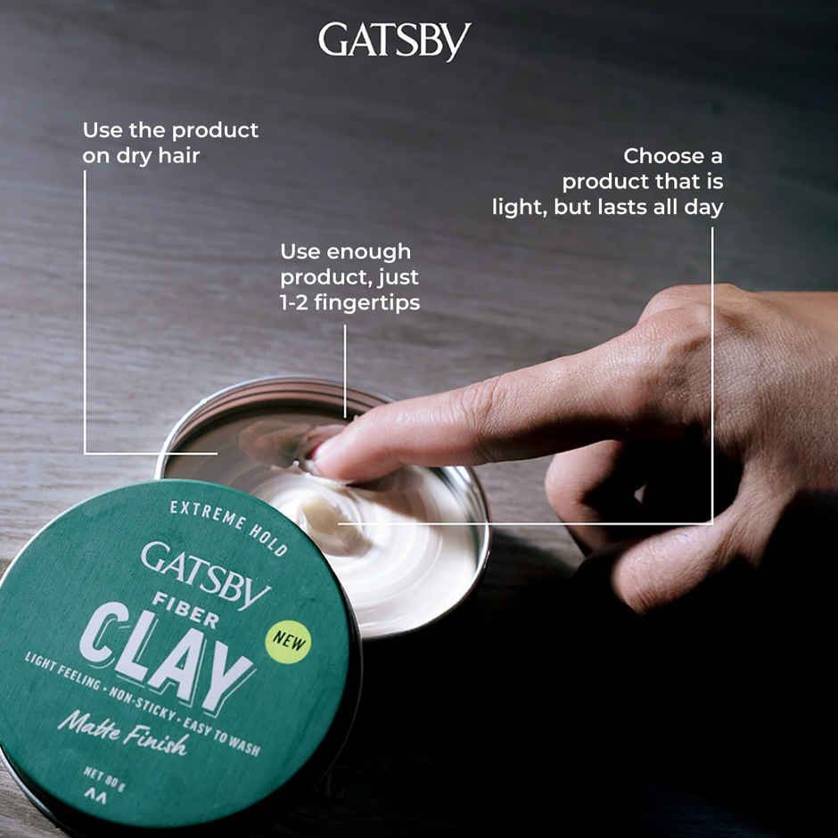 Gatsby Japan's No. 1 Fiber Clay Hair Cream | Matte Finish