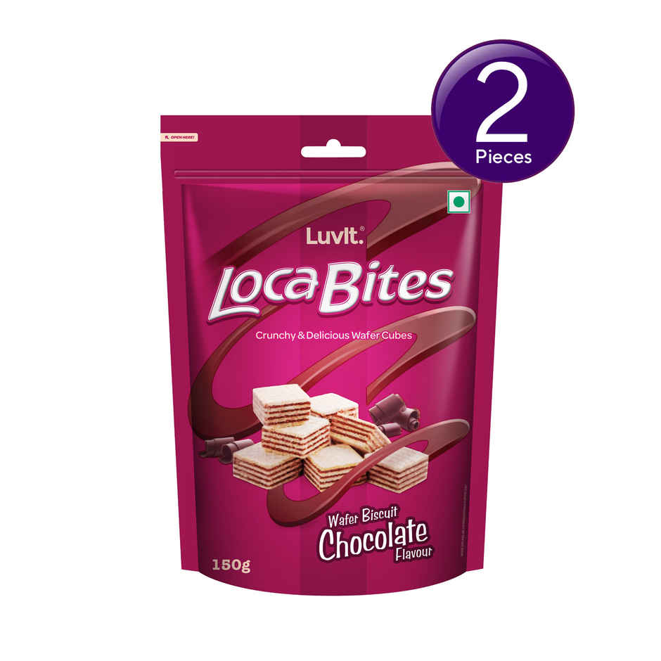 Luvit Loca Bites Chocolate Wafer Cubes Combo
