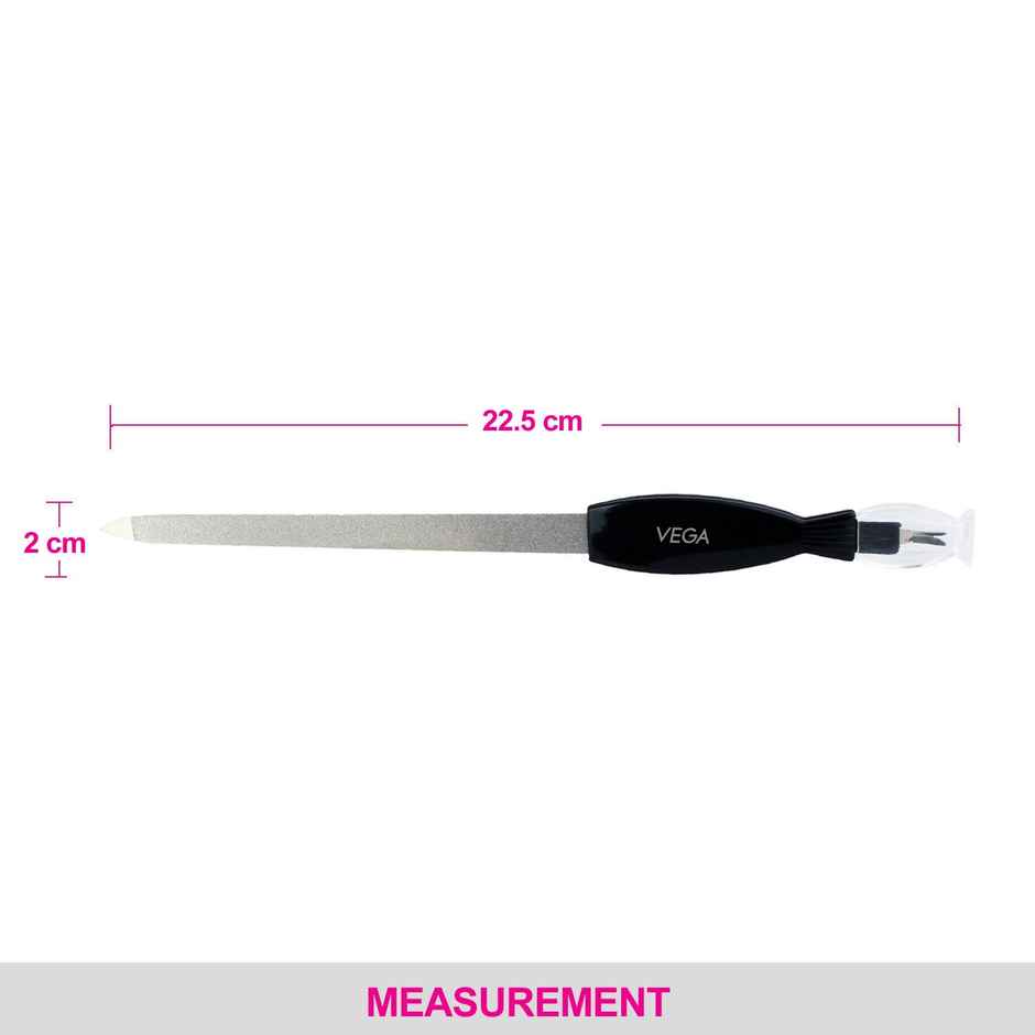 VEGA Nail File with Trimmer, 1 Pc (NFT6)
