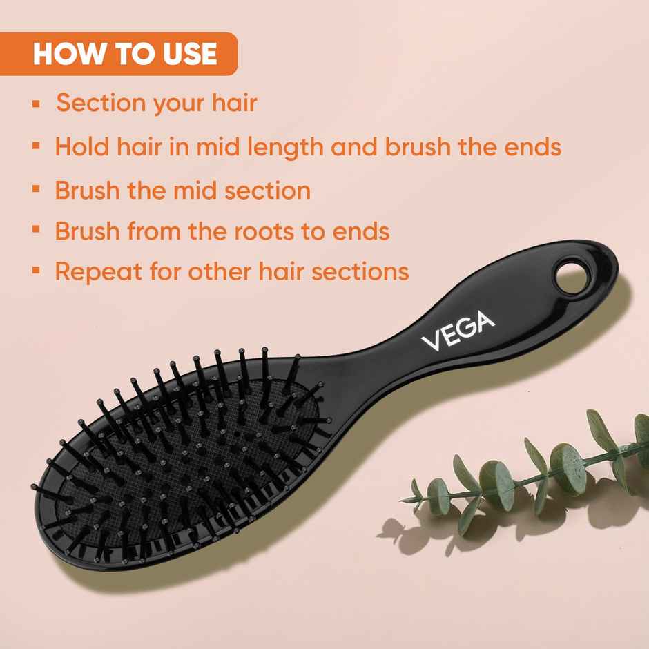 VEGA Cushioned Hair Brush For Men And Women | All Hair Types | R3-CB