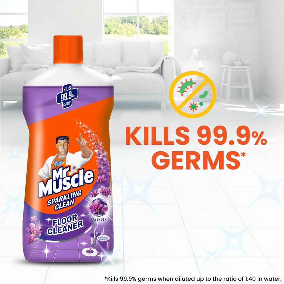 Pledge Wood Floor Cleaner(475ml) & Mr Muscle Floor Cleaner Lavender(2l) Combo