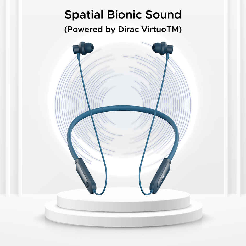 boAt Rockerz Bliss BT Neckband w/ 30H Battery, Touch Controls & BEAST Mode (Celestial Blue)