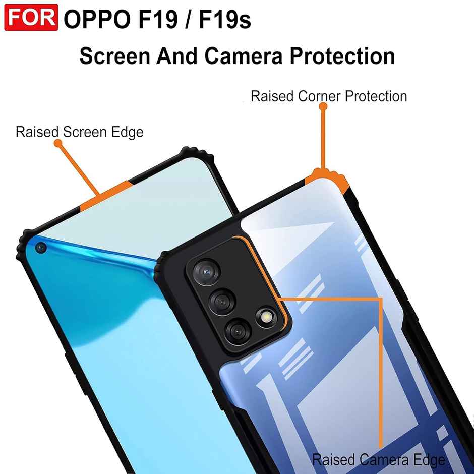 Zapcase Back Cover for Oppo F19|F19s | Matte-Black