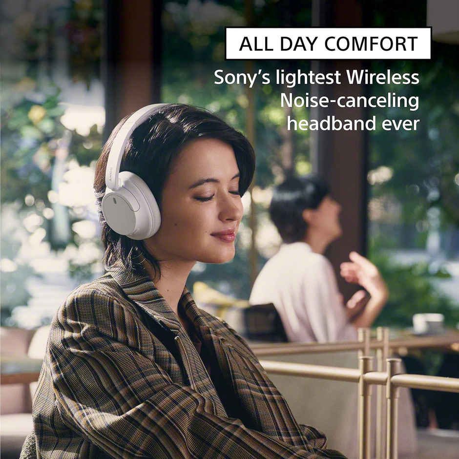 Sony Wh-Ch720N, Wireless Over-Ear Active Noise Cancellation Headphones With Mic-Black