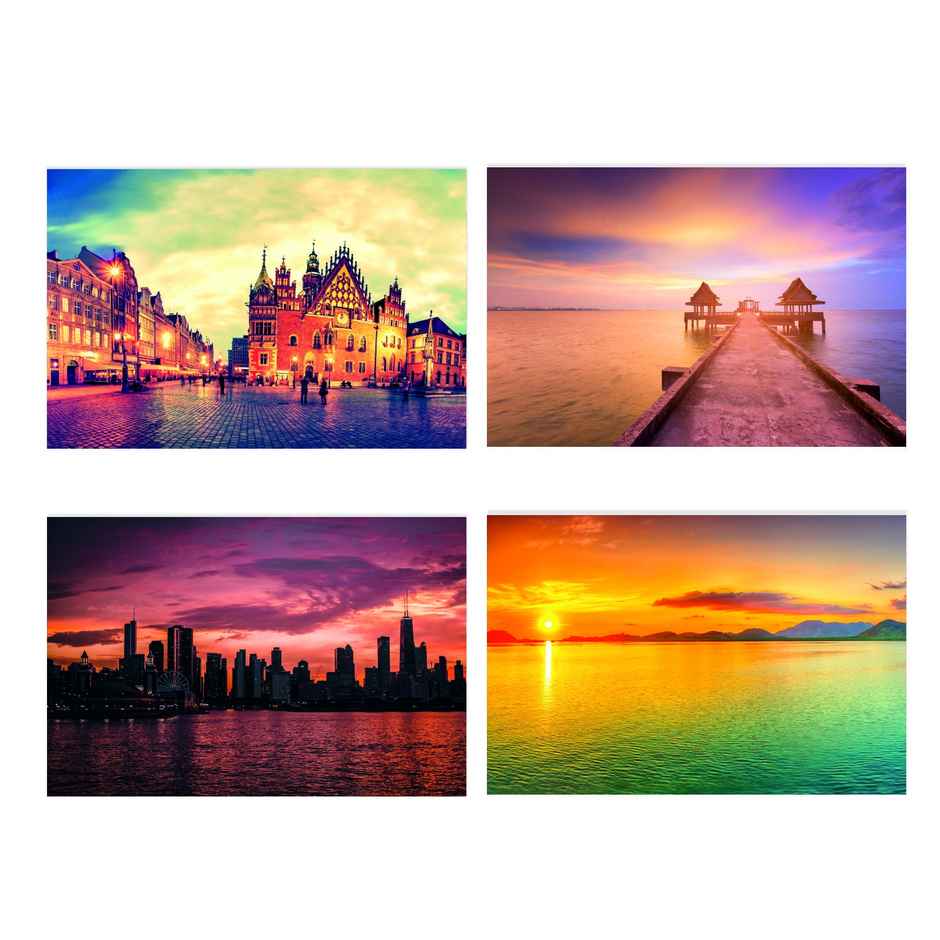 Paper Plane Design Travel Theme Wall Posters | Set of 10 | (12 Inch x 18 Inch) D8