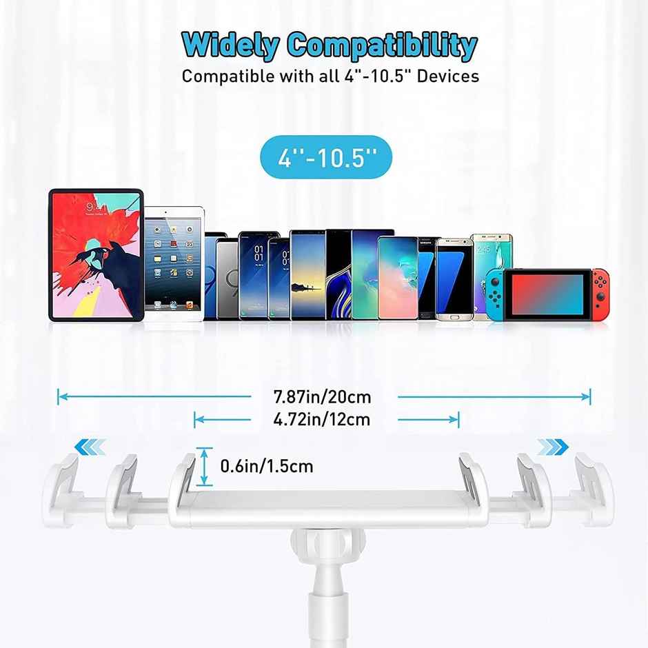 Sounce 360 Adjustable Mobile Phone Holder | Universal Phone Holder, (White)