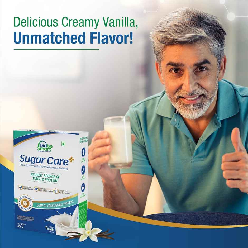 Diabesmart Sugar Care Plus Diabetic Care Vanilla Drink Mix