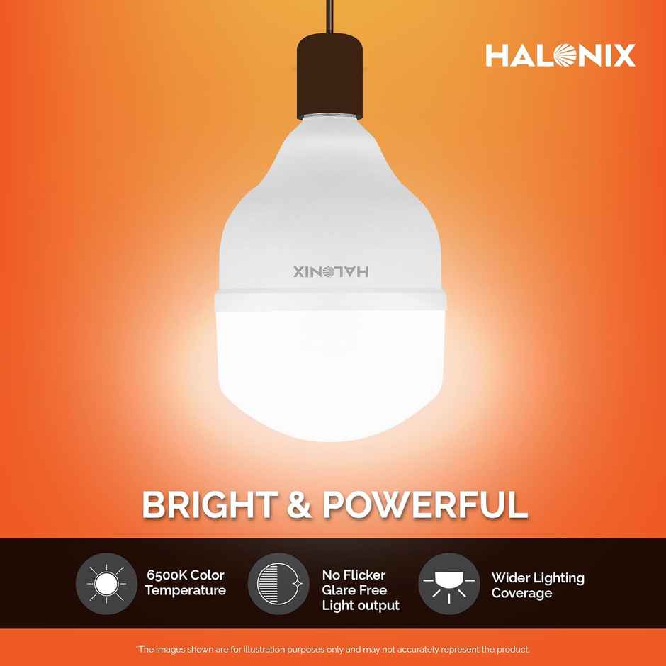 Halonix 40W High Wattage White Led Bulb | B22 Base Holder