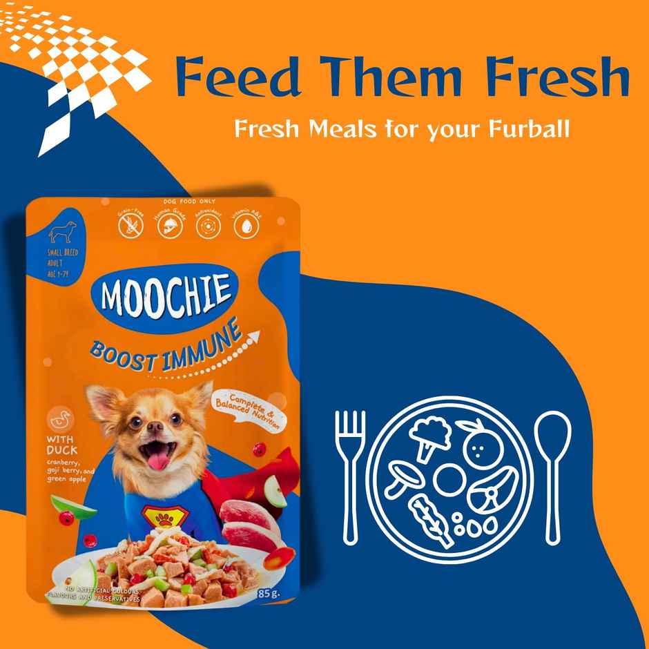 Moochie Dog Wet Food - Boost Immune - Casserole With Duck Gravy | Grain-Free