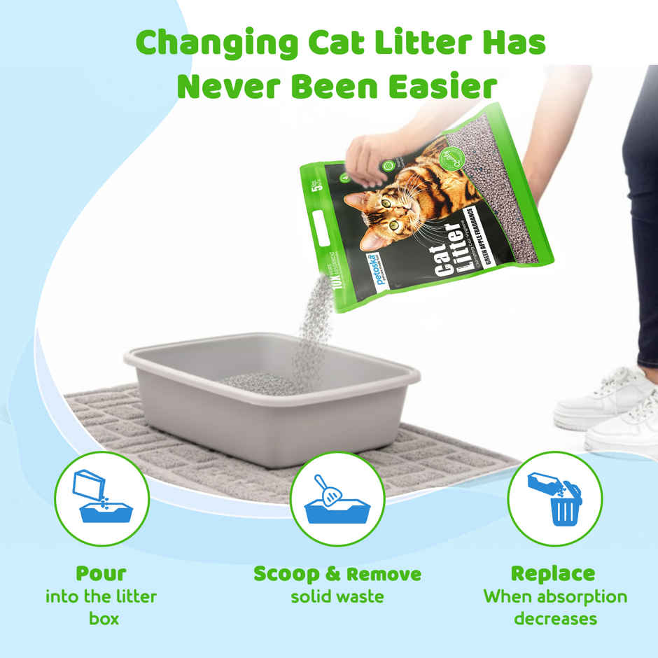 Petoska Bentonite Cat Litter | Green Apple Fragrance Combo