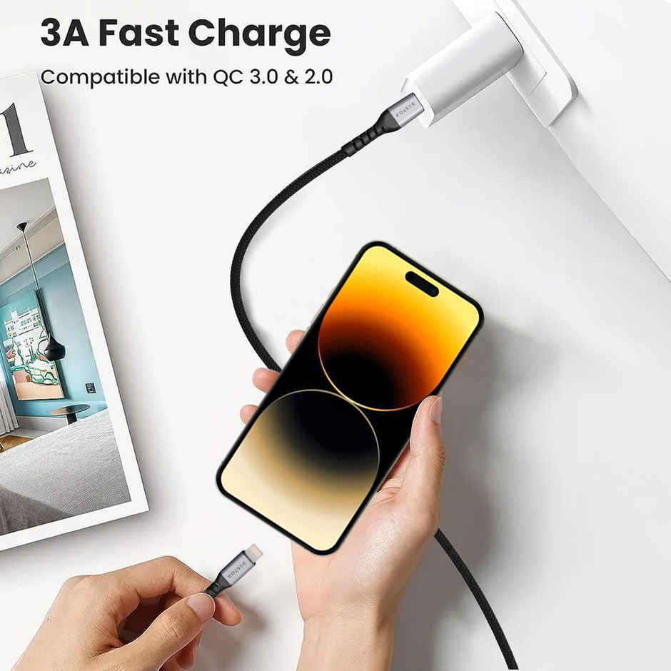 Bestor Type C to Lightning Cable | 60W | 1 m | Nylon Braided