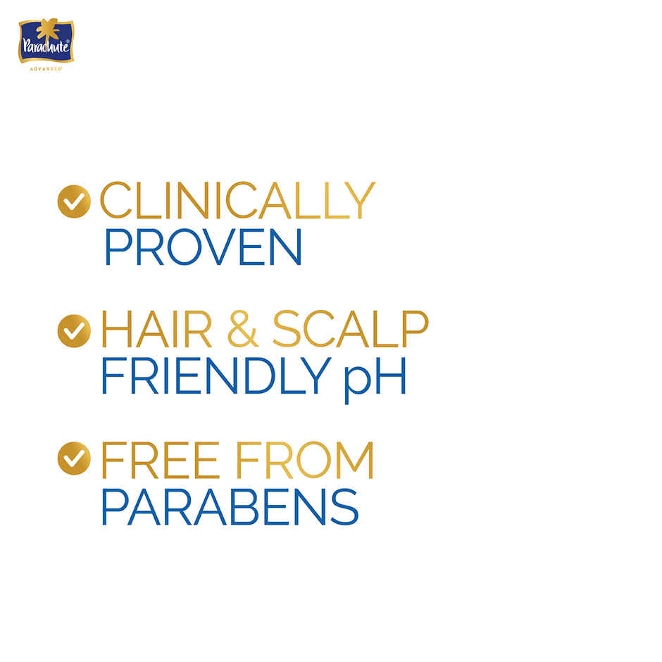Parachute Advansed Anti-Dandruff Shampoo | Up to 100% Dandruff protection | Coconut Milk & PO Tech