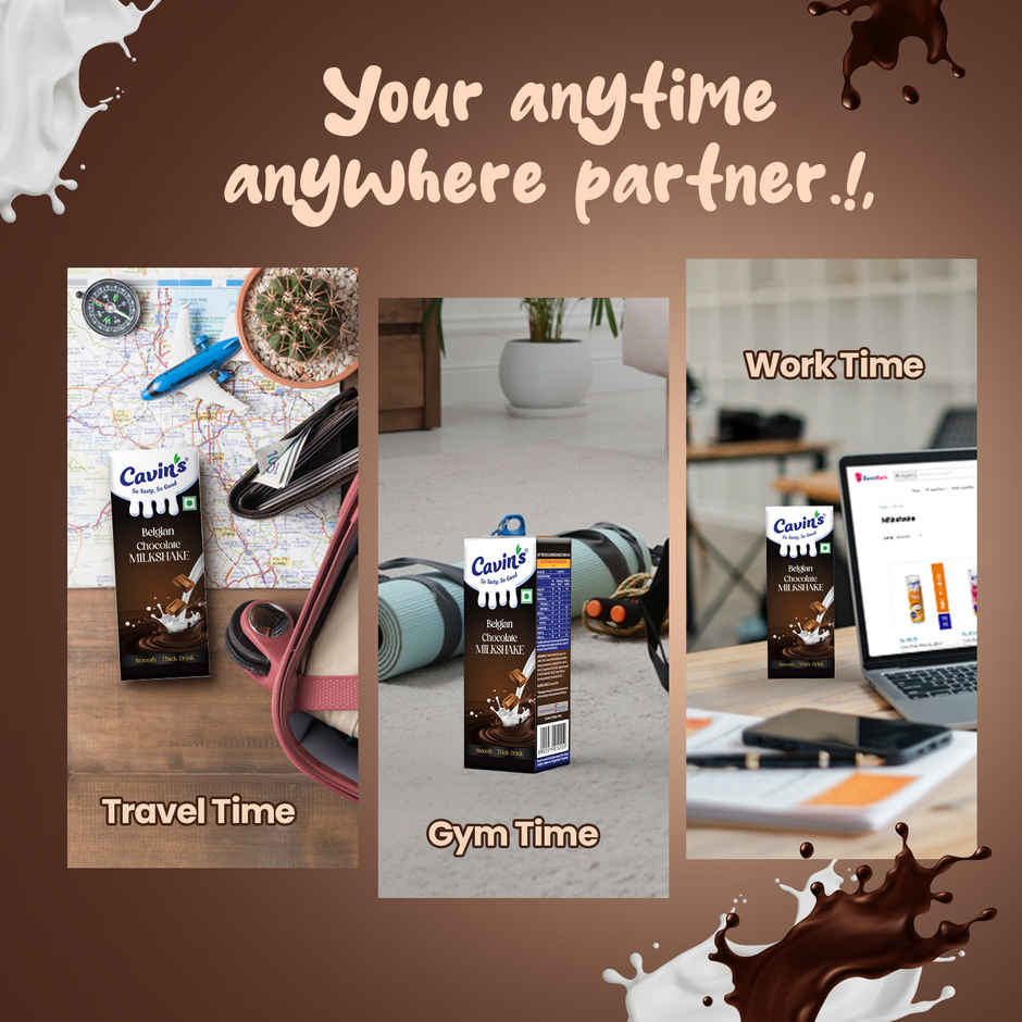 Cavin's Belgian Chocolate Milkshake Combo 