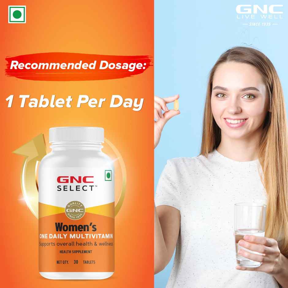 GNC Women One Daily Multivitamin Health Wellness Tablet