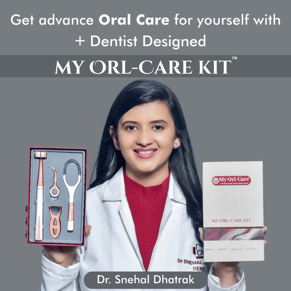 My Orl-Care Kit | 3-Sided Soft Bristle Toothbrush, Floss, Tongue Cleaner, Toothpick 