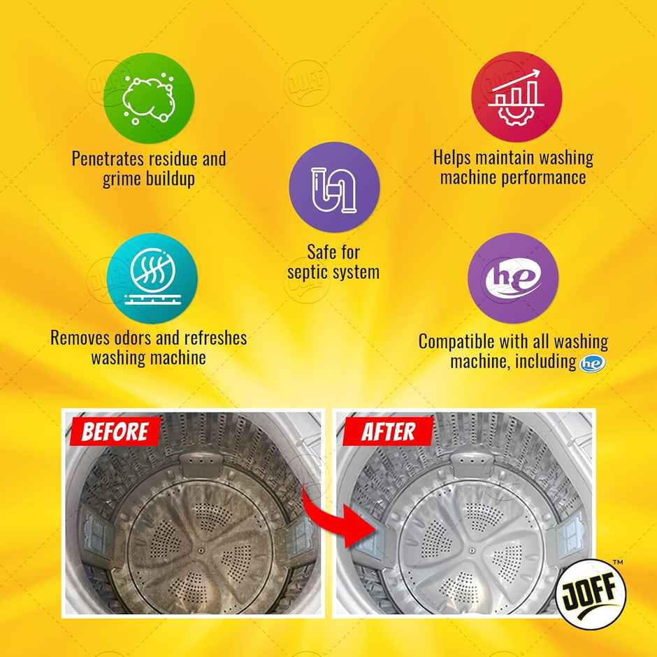 Joff Washing Machine Cleaner Descaler Powder