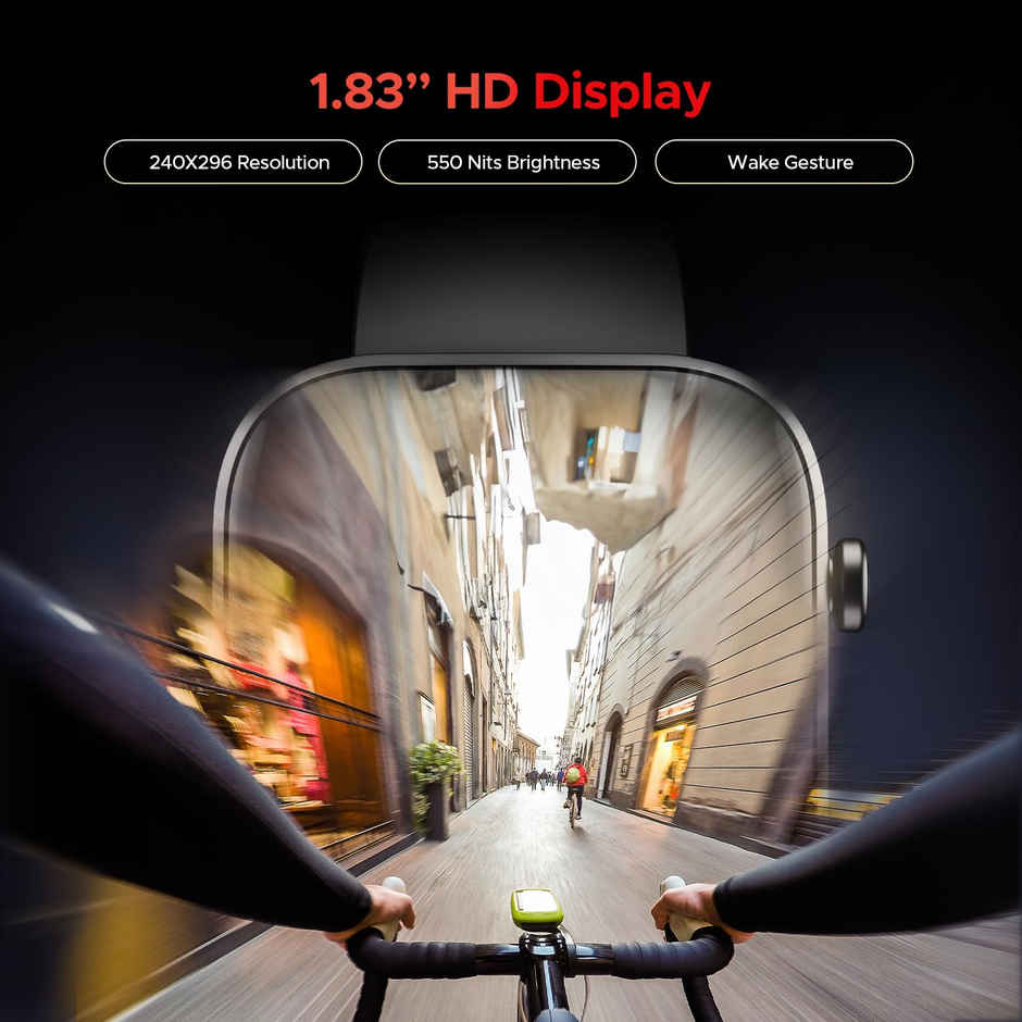 boAt Storm Call 3 Smartwatch | 1.83" Display | BT Calling - Active Black