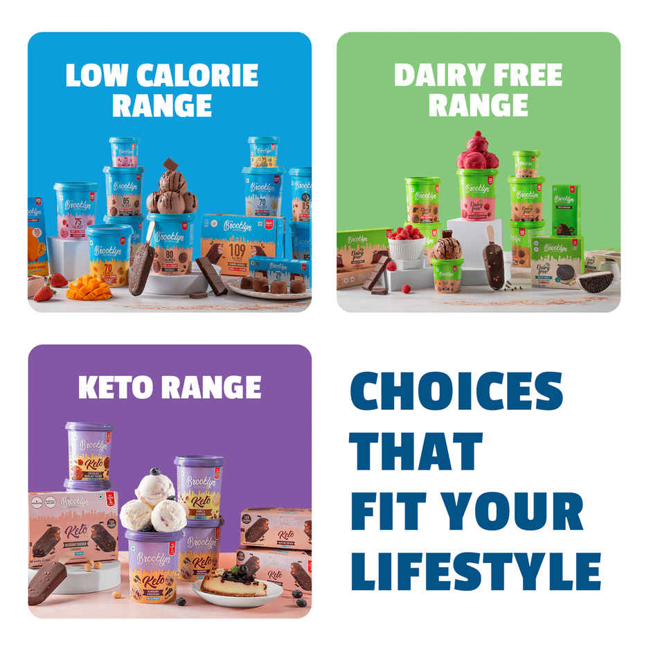 The Brooklyn Creamery Kulfi Ice Cream Cup |Low Calorie Zero Added Sugar