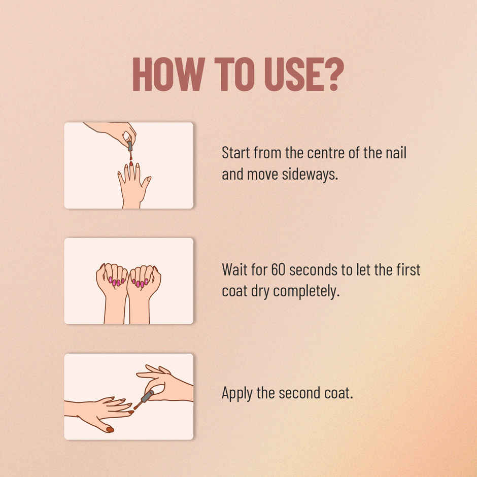 Swiss Beauty Color Splash Nail Polish | Burnt Apricot