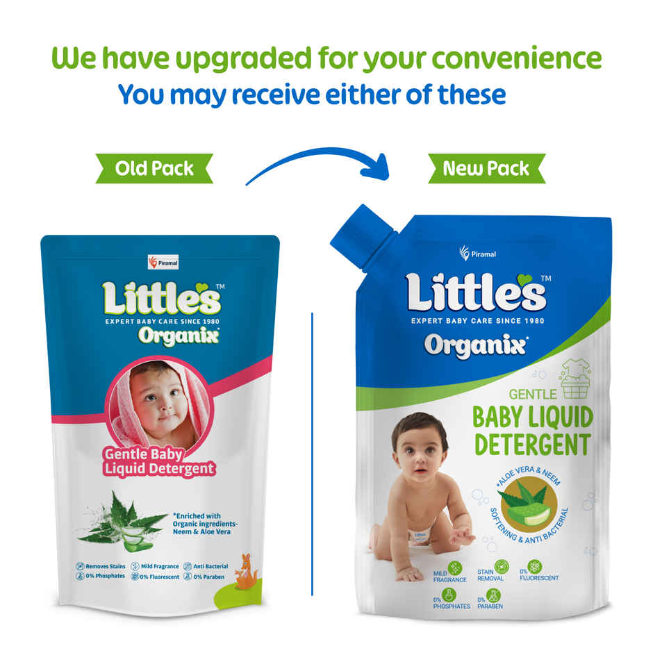 Little's Organix Gentle Baby Detergent Liquid for Clothes | Anti-Bacterial Liquid Detergent