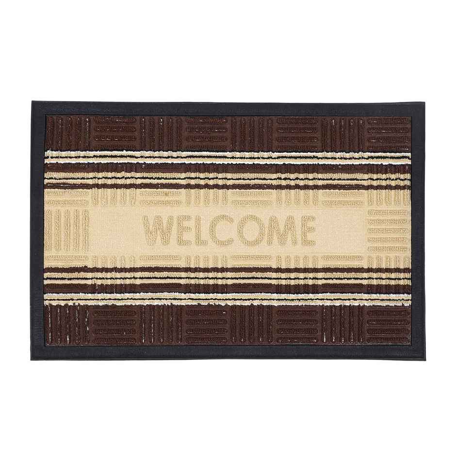 Status New Rubber Border Mat | 38 cm x 58 cm | Brown