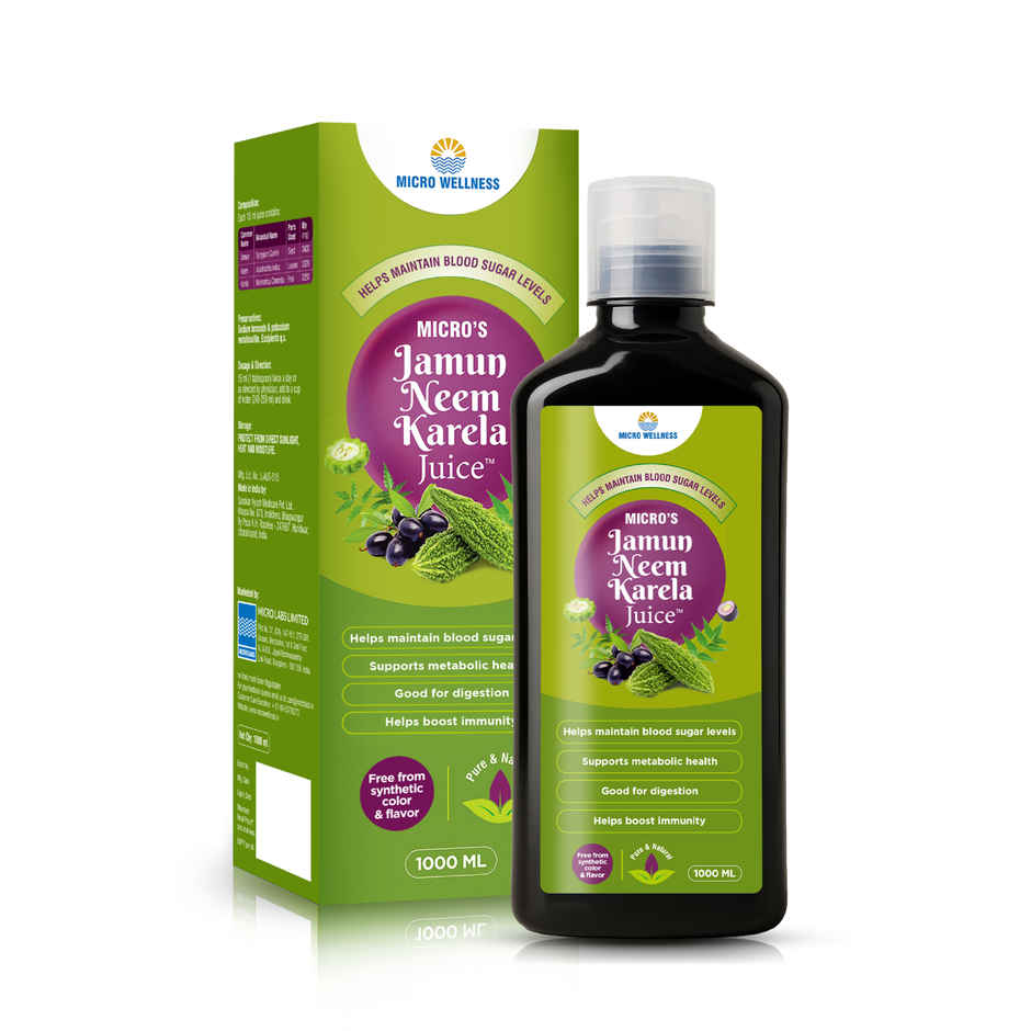 Micro Wellness Jamun Neem Karela Juice