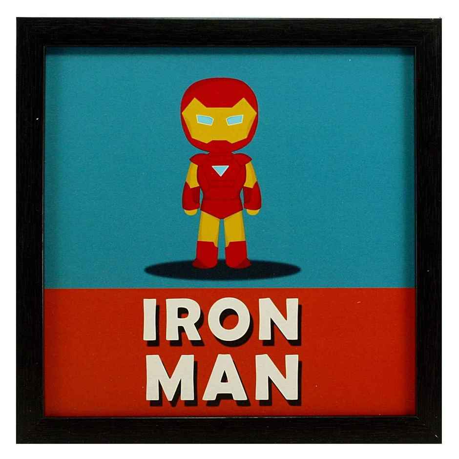 Indianara Set of 4 Kids Room Decor Framed Wall Hanging Laminated Matt Art Prints