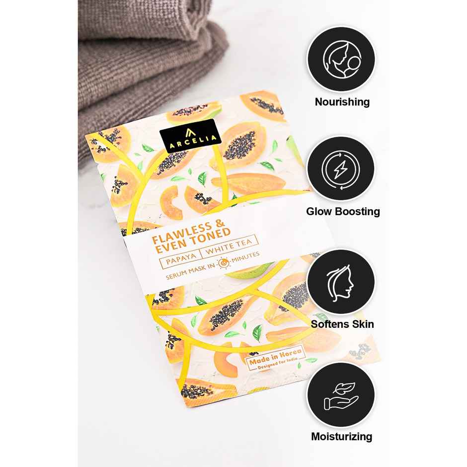Arcelia Sheet Mask Papaya/White Tea