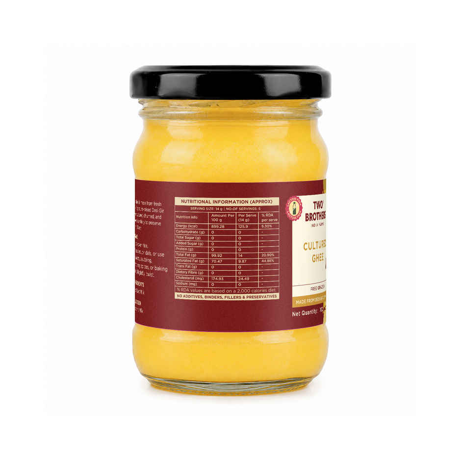 Two Brothers Desi Gir Cow Cultured Ghee