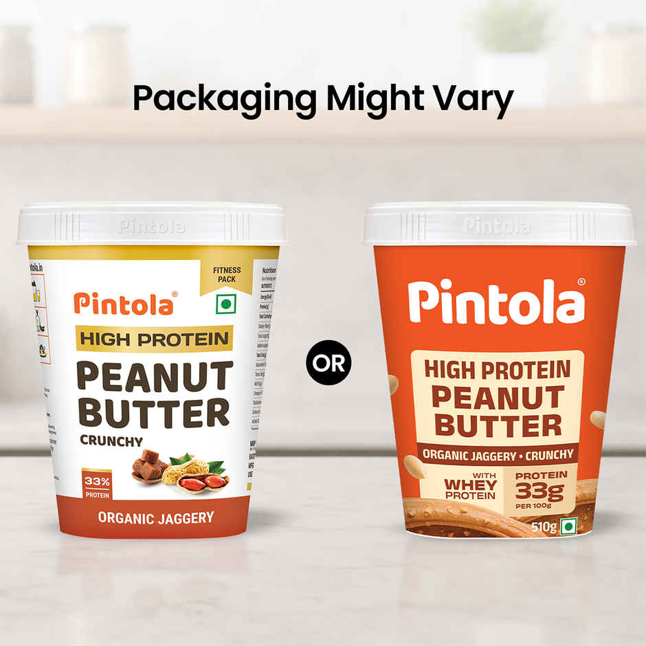 Pintola High Protein Organic Jaggery Peanut Butter Crunchy