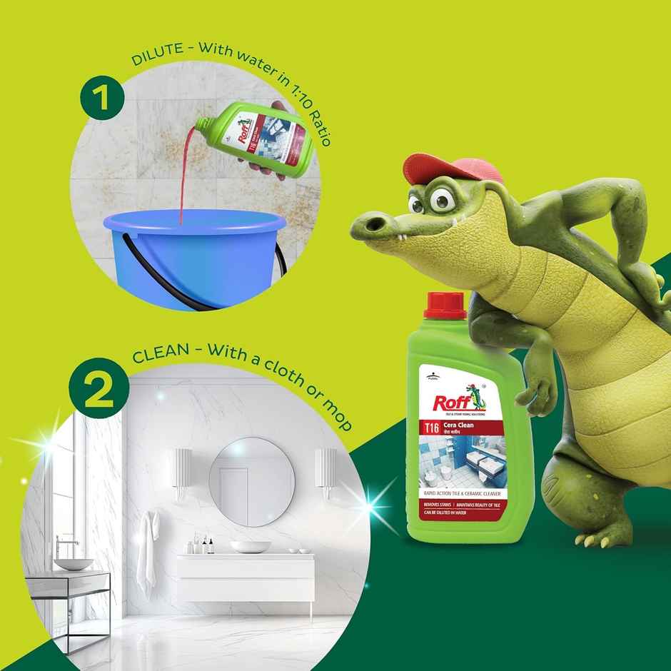 Roff Cera Clean | All Purpose Tile | Floor & Wall Cleaner | Stain Remover