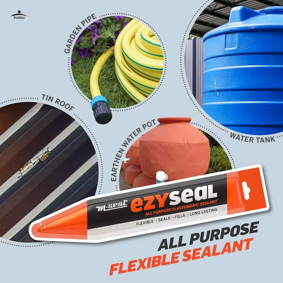 M-Seal Ezyseal 85g Flexible Elastomeric Sealant | All-Purpose Gap Filling & Sealing