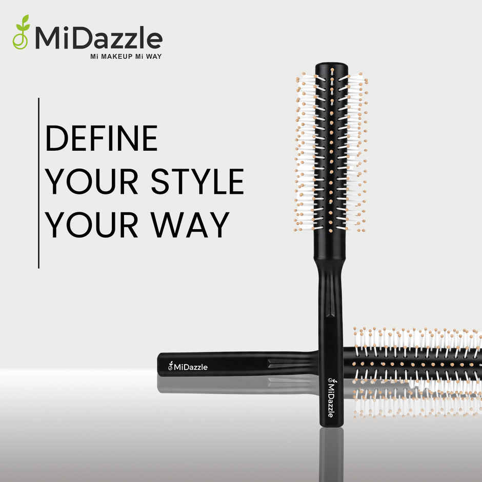 Midazzle Round Hair Brush for Volumizing, Curling & Straightening | Assorted