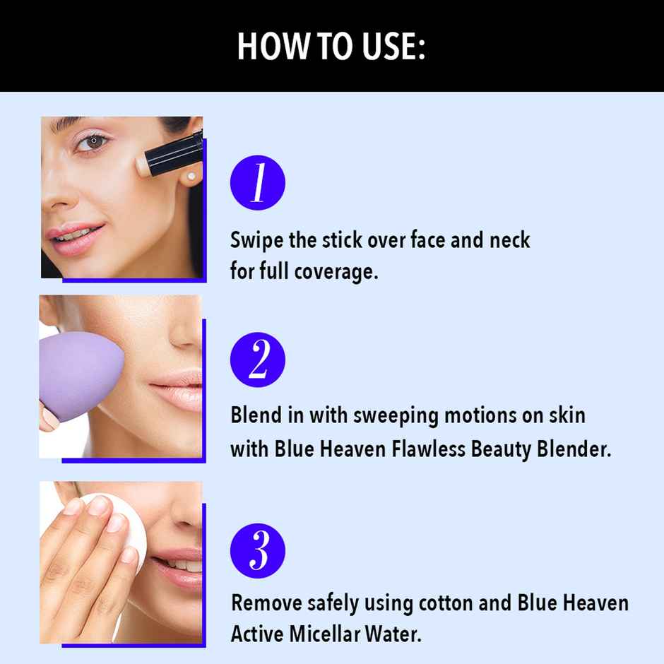 Blue Heaven All in one UHD Makeup Stick - 101