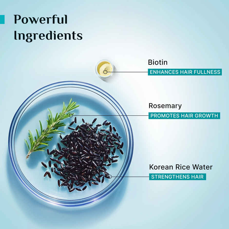 Pilgrim Korean Black Rice and Rosemary Water Spray with Biotin for Strong and Nourished Hair