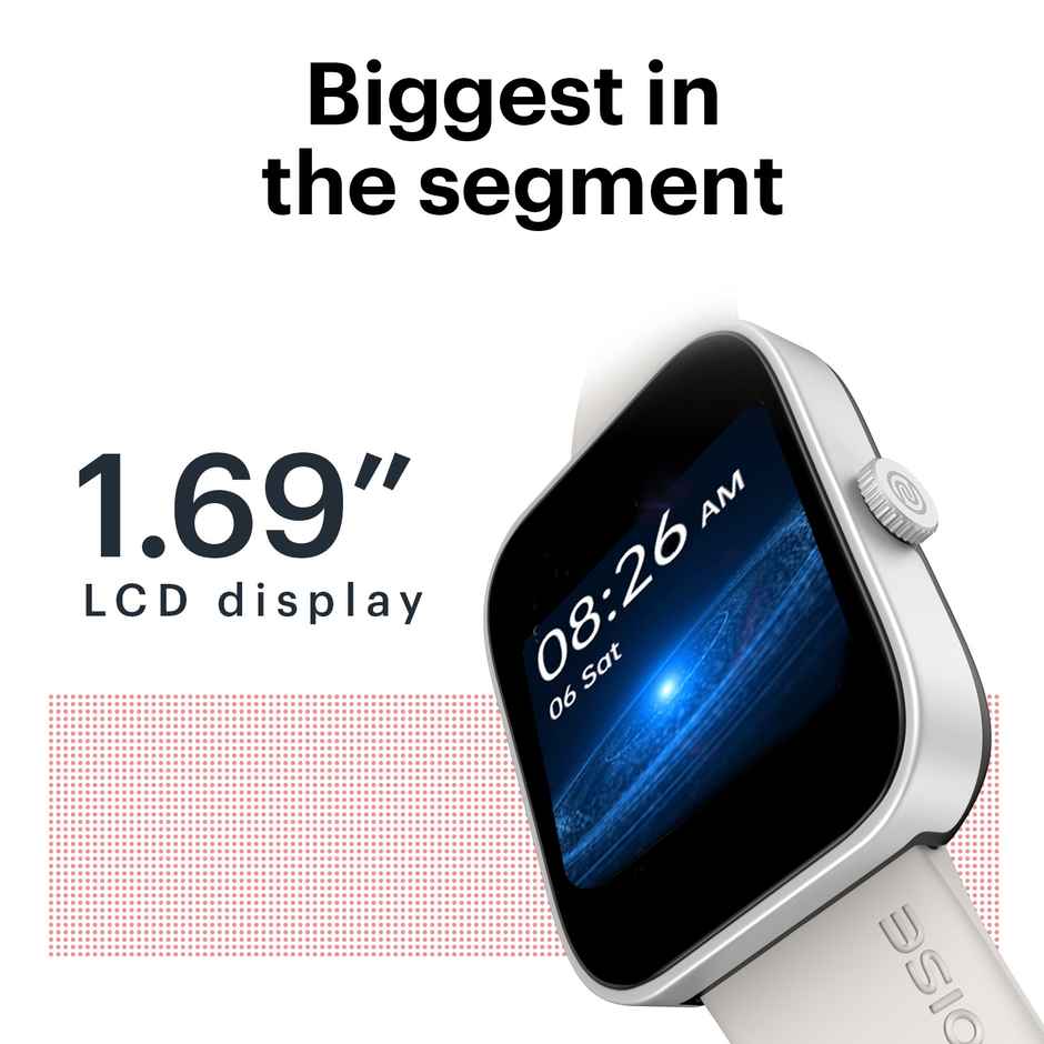 Noise ColorFit Caliber Smartwatch | LIGHT GREY