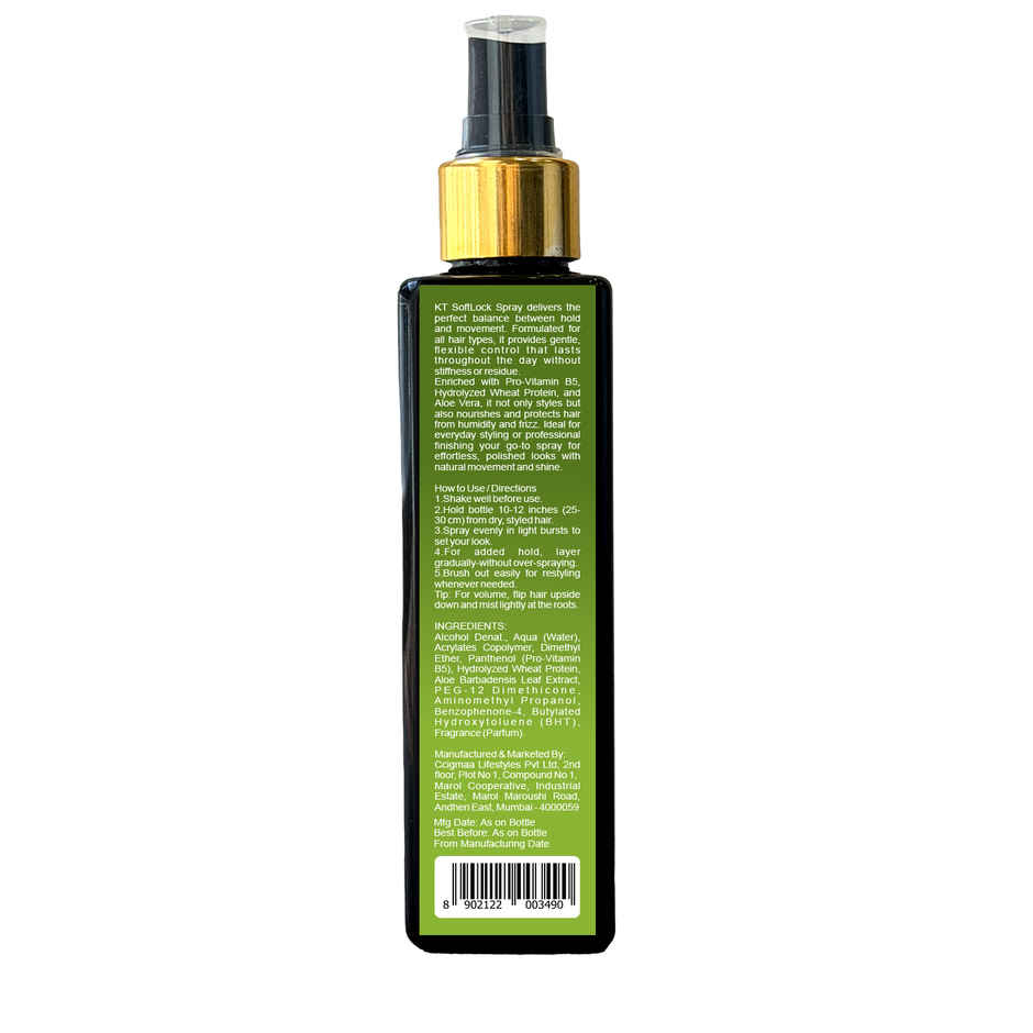 KT Professional Soft Locks Spray with Wheat Protein, Panthenol & Aloe Vera