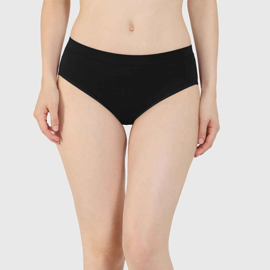 Zivame Women's Medium Rise Full Coverage No Visible Panty Line Hipster | Multicolour - 2XL