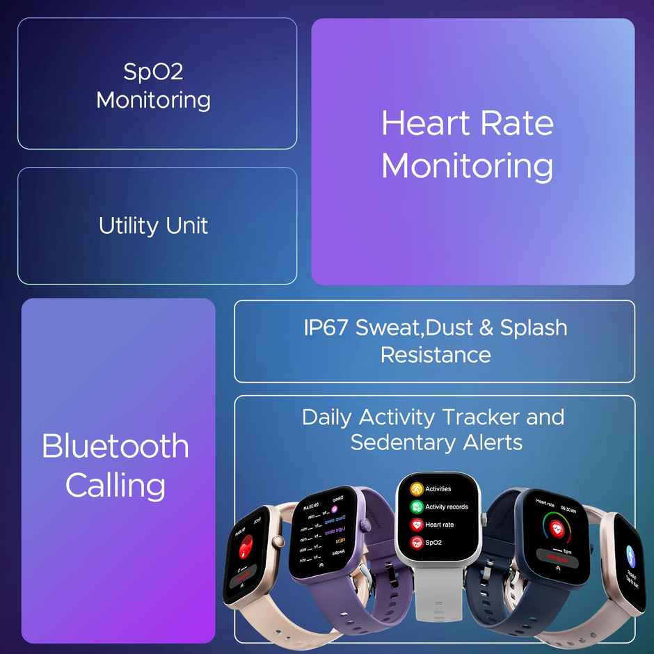 boAt Wave Sigma 3 Smart Smartwatch | 2.01" Display | BT Calling - Metal Black