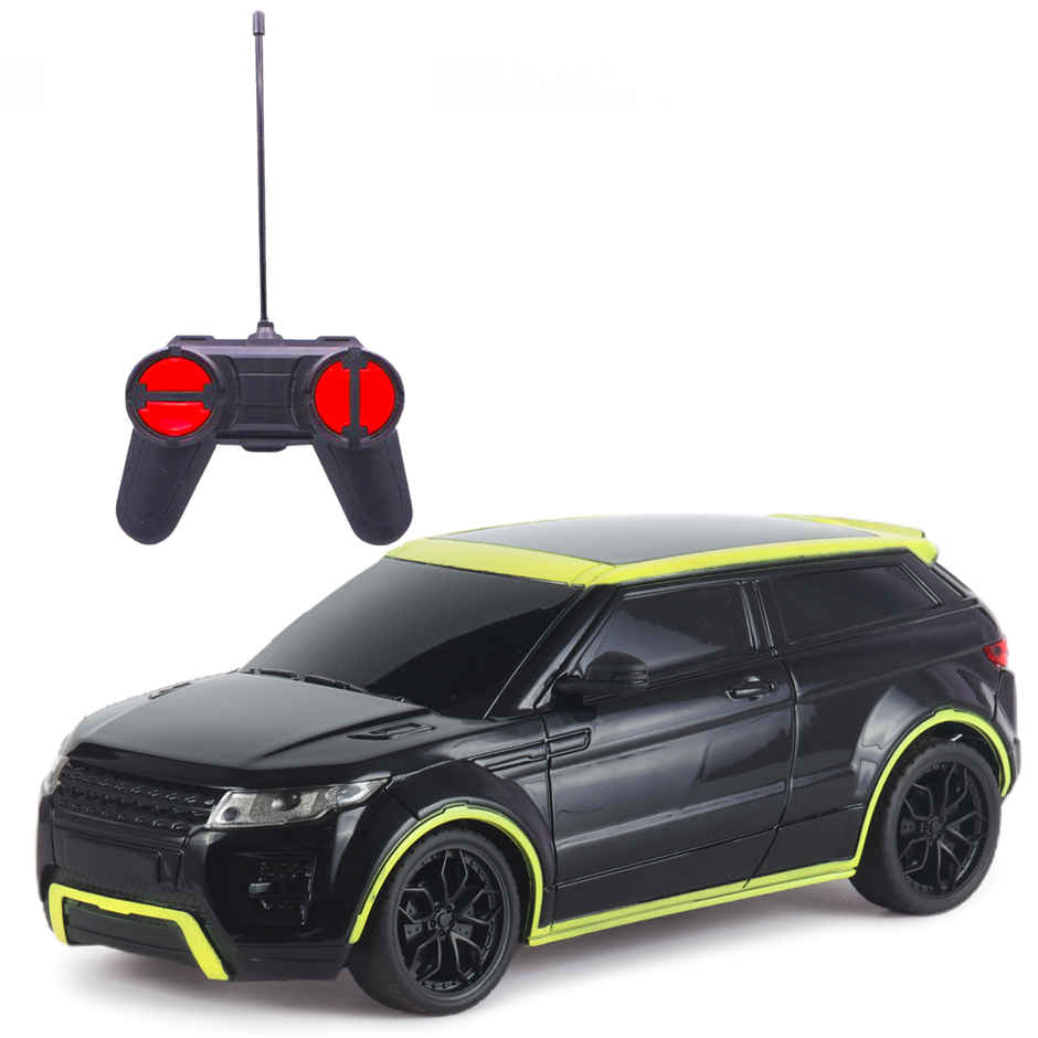 Race N Roll 1:24 Rechargeable Hi Speed Mini Remote Control Car - Rov Black & Lime Top