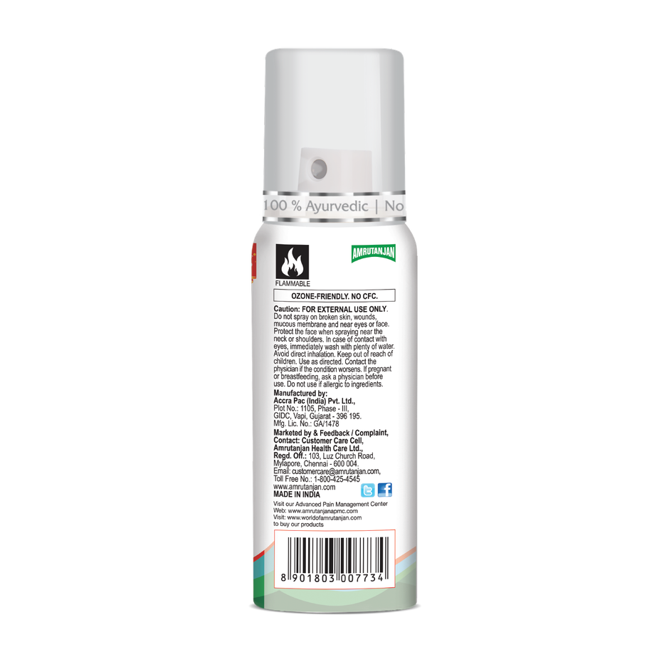 Amrutanjan Advanced Joint Muscle + Spray 30mL