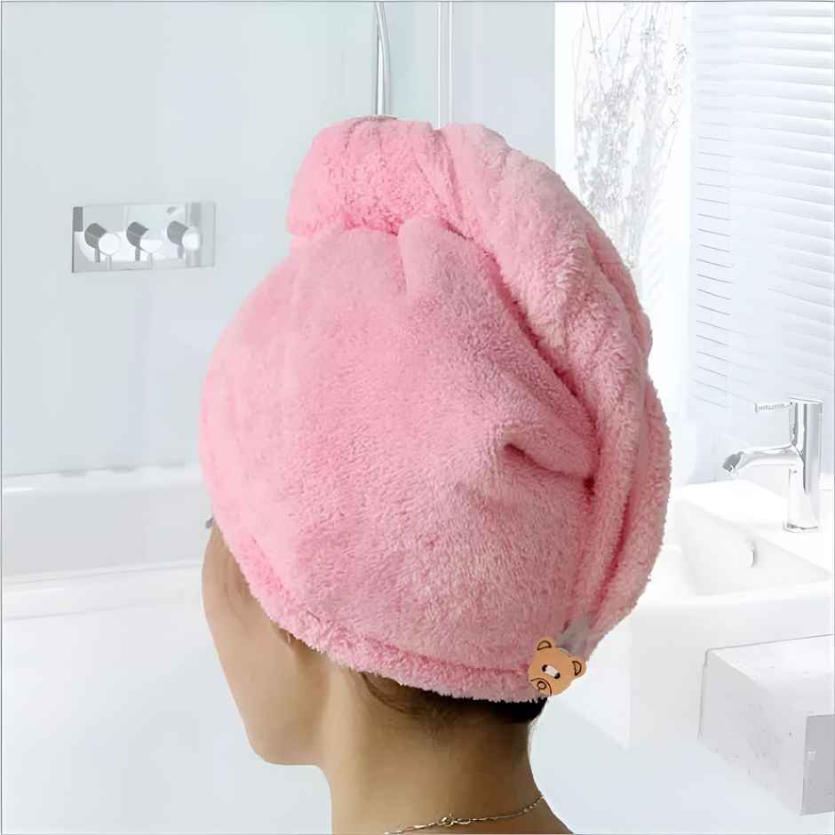 Bronson Professional Hair Wrapper Towel for Quick Hair Drying With Microfiber Multicolor