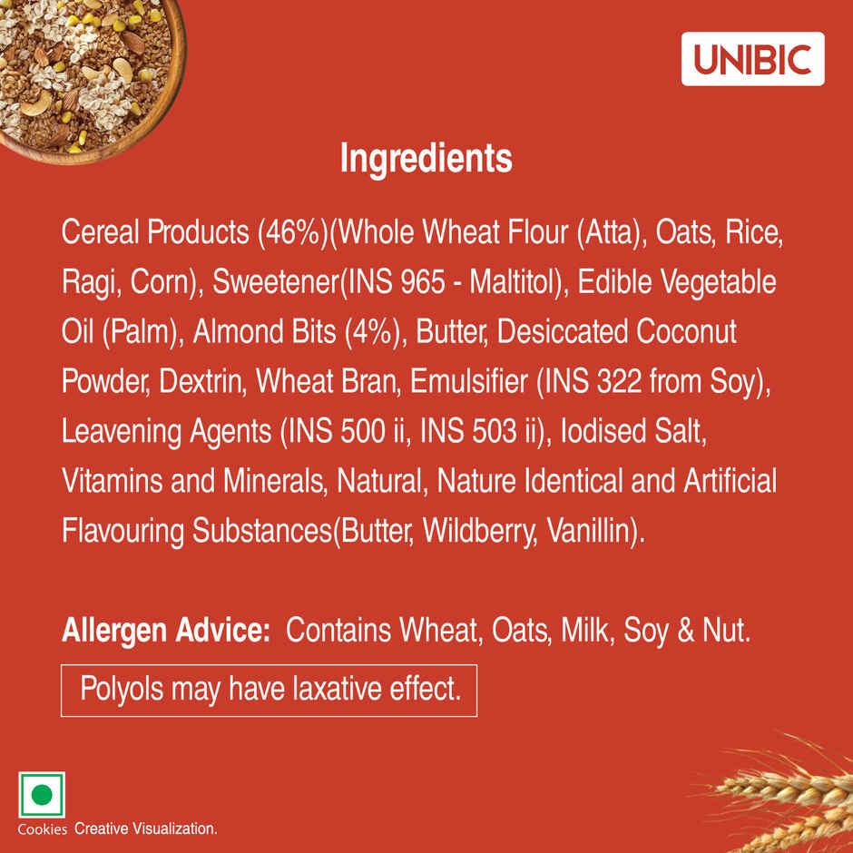 UNIBIC Sugar Free Multigrain Cookies