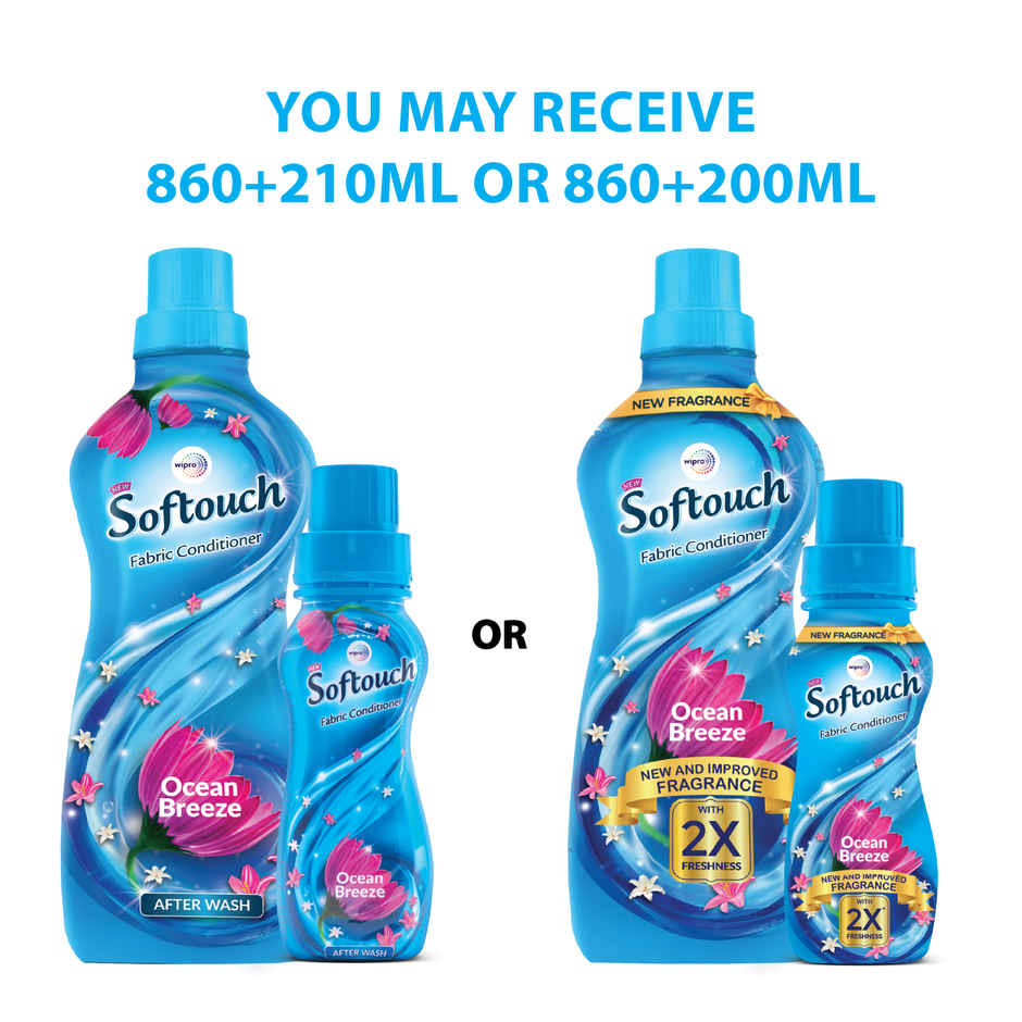 Softouch Ocean Breeze After Wash Fabric Conditioner With Antibacterial Protection