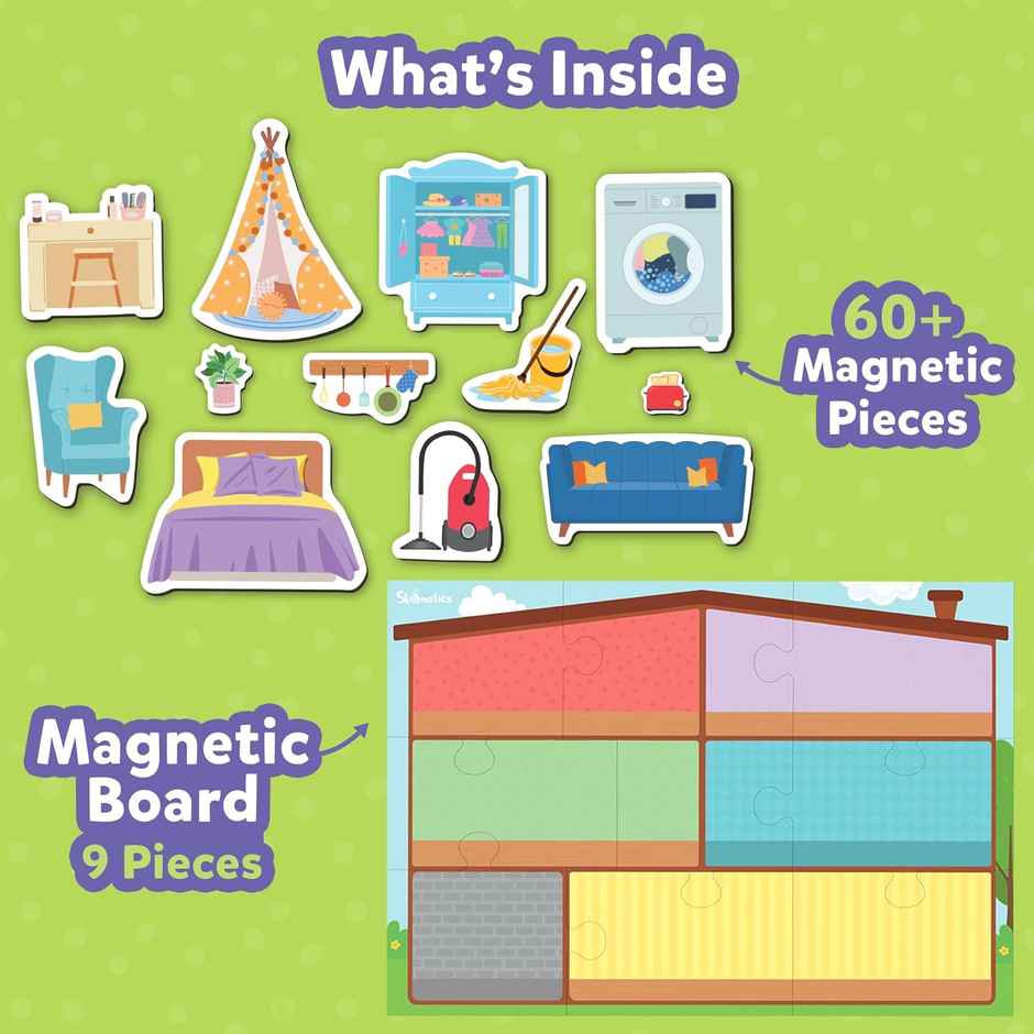 Skillmatics Creative Toy Magnetopia - Design Your Home