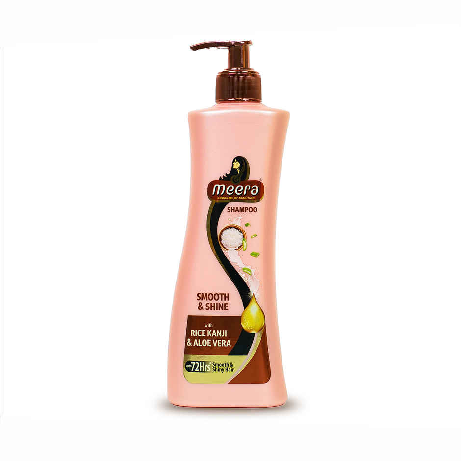 Meera Smooth & Shine Shampoo, Rice Kanji & Aloe Vera, 72H Smooth Hair