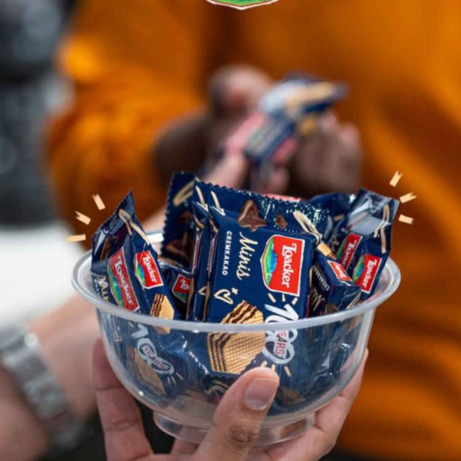 Loacker Minis Chocolate Wafer Cookies with Tin