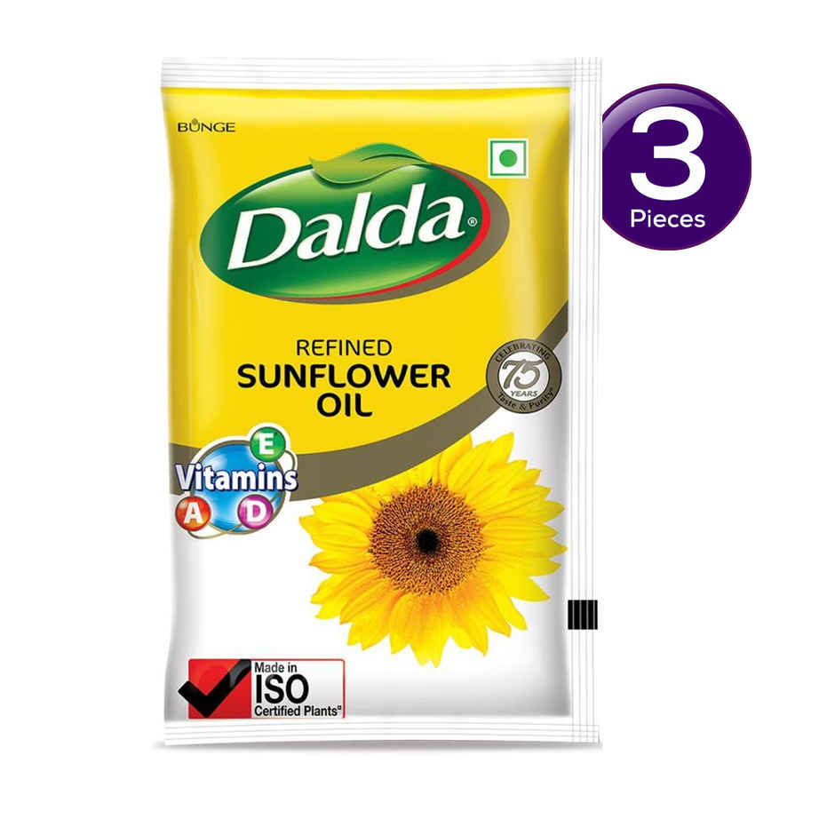 Dalda Refined Sunflower Oil (Pouch) Combo