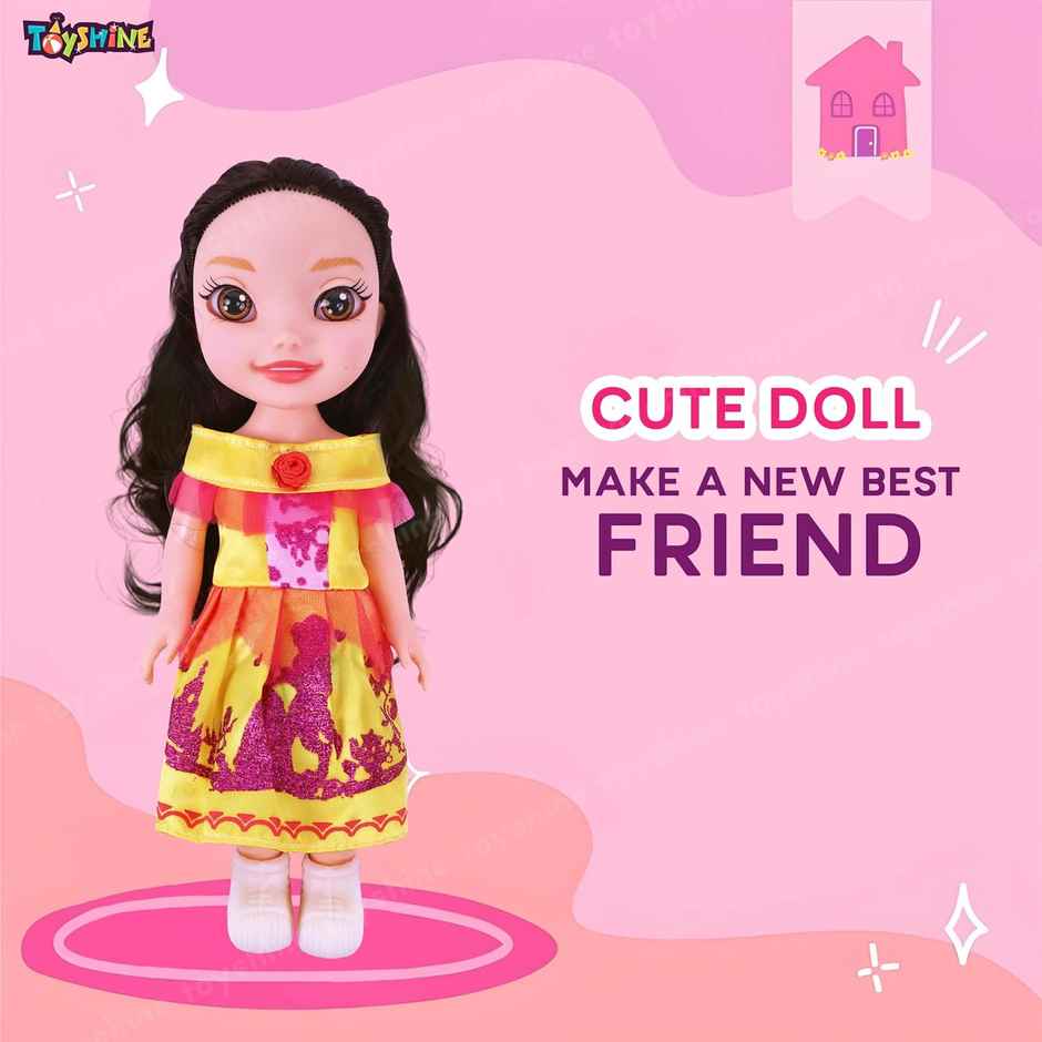 Toyshine 10 Inch Beauty Doll with Hair Accessories for Pretend Play - Assorted