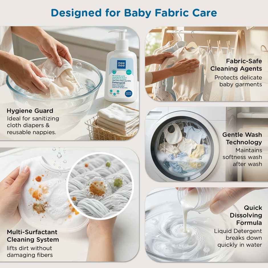 Mee Mee Anti-Bacterial Baby Laundry Detergent - One Drop Cleaning